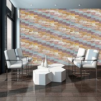 Флизелиновые фото обои под кирпич в кухне 254x184 см стена (11878V4)+клей