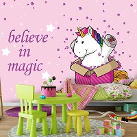 Фотообои флизелиновые 254x184 см Единорог поверь в магию (11882V4)+клей - вид 6 миниатюра