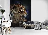 Флизелиновые фотообои 184x254 см Леопард (11892V4A)+клей