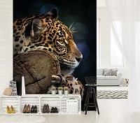 Флізелінові фото шпалери 206x275 см Леопард (11892VEA)+клей - вид 6 мініатюра