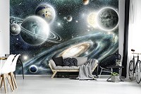Флизелиновые фотообои для детской 416x290 см Космос и звезды (11896VEXXXXL)+клей