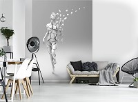 Флизелиновые фотообои 184x254 см 3Д Сломанная скульптура женщины (11899V4A)+клей