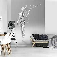 Флизелиновые фото обои абстракция на стену 206x275 см 3Д Сломанная скульптура женщины (11899VEA)+клей - вид 6 миниатюра