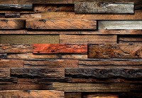 Флизелиновые 3д фотообои под дерево 416x254 см Структура доски - имитация панелей (11916VEXXXL) +клей - вид 1 миниатюра