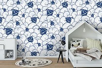 Флизелиновые фотообои абстракция 416x254 см Мозаика - Маленькие кораблики (11924VEXXXL) +клей