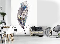 Флизелиновые фото обои с городом на стену 206x275 см Городская ручка (11925VEA)+клей