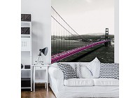 3d флизелиновые фотообои города 184x254 см Золотые ворота Городской Мост (1196V4A)+клей