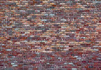 Флізелінові фотошпалери у вигляді каменю 416x290 см Різнокольорова цегляна стіна (11975VEXXXXL)+клей - вид 1 мініатюра
