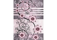 Флізелінові фотошпалери з природою в інтер'єрі 206x275 см Квіти на вензелях (1200VEA)+клей - вид 1 мініатюра