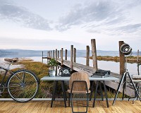 Флизелиновые фотообои 312x219 см 3D Ландшафт Озеро Пирс (12013VEXXL) +клей