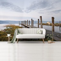 Флизелиновые фотообои 416x254 см 3D Ландшафт Озеро Пирс (12013VEXXXL) +клей
