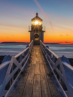 Флізелінові 3D фото шпалери захід сонця 206x275 см Вечірній маяк (12023VEA)+клей - вид 1 мініатюра