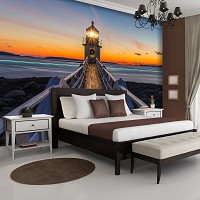 Флізелінові 3D фотошпалери міст Вечірній маяк (12023V)+клей - вид 9 мініатюра