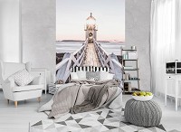 Флизелиновые 3д фото обои море 206x275 см Мостик и маяк (12046VEA)+клей