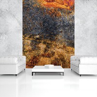 Флизелиновые фотообои искусство 184x254 см Структура металлическая ржавчина (12049V4A)+клей - вид 6 миниатюра