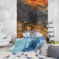 Флизелиновые фотообои искусство 184x254 см Структура металлическая ржавчина (12049V4A)+клей