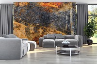 Искусство флизелиновые фотообои 416x254 см Структура металлическая ржавчина (12049VEXXXL) +клей