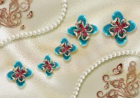 Флизелиновые фотообои красивые 3д цветы 416x254 см Эксклюзивный дизайн на бежевом фоне (12050VEXXXL) +клей - вид 1 миниатюра