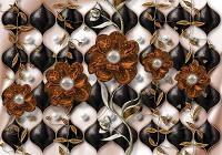 Флізелінові фотошпалери 254x184 см Ексклюзивний дизайн красиві квіти (12052V4)+клей - вид 1 мініатюра