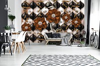 Флизелиновые фотообои 3 д 416x290 см Эксклюзивный дизайн красивые цветы (12052VEXXXXL) +клей