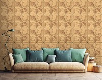 Флизелиновые фотообои в интерьере 368x254 см Деревянные доски (12091V8) +клей