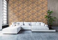 Флизелиновые фотообои 460x300 см Деревянный паркет (12092V12) +клей