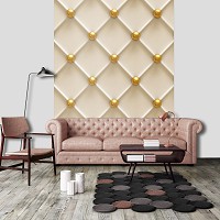 Флизелиновые фото обои 184x254 см Золотые маленькие шарики (12124V4A)+клей