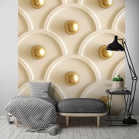 Флизелиновые 3Д фото обои 206x275 см Золотой круг (12125VEA)+клей