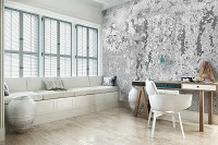 Флизелиновые фотообои винтаж 460x300 см Структура Бетон Серый Индустриальный Лофт (12139V12) +клей