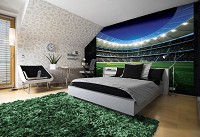 Флизелиновые 3D фотообои футбольное поле 416х254 см стадион (1213VEXXXL)+клей - вид 6 миниатюра