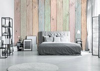 Флізелінові фотошпалери що миються під дерево 416x290 см Текстура пастельних дощок (12142VEXXXXL) +клей