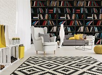 Флізелін - візерунки для фото шпалери 254x184 см книги на полиці (12168V4)+клей - вид 5 мініатюра