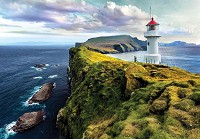 Флізелінові 3Д фото шпалери гори 254x184 см Вид на старий маяк краєвид природи море (12282V4)+клей - вид 1 мініатюра