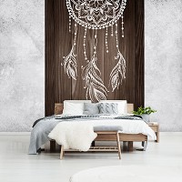 Флизелиновые фото обои под дерево 206x275 см стиль Бохо (12319VEA)+клей