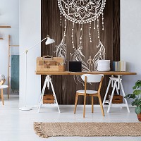 Флизелиновые фото обои текстура дерево 184x254 см стиль Бохо (12319V4A)+клей - вид 7 миниатюра