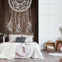 Флизелиновые фото обои текстура дерево 184x254 см стиль Бохо (12319V4A)+клей