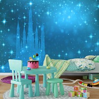 Флизелиновые детские фотообои в спальню 368x280 см Дворец принцессы для маленькой девочки (12541V10) +клей