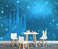 Флизелиновые детские фотообои в интерьере 460x300 см Дворец принцессы для маленькой девочки (12541V12) +клей