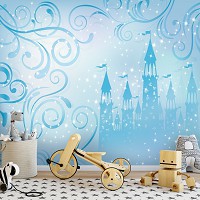 Флизелиновые фотообои принцессы 254x184 см Сказочный дворец (12544V4)+клей