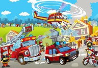Флизелиновые фотообои с машинами 416x290 см Детям Пожарная команда Мальчики (12549VEXXXXL) +клей - вид 1 миниатюра