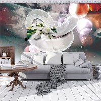 Флизелиновые фотообои Абстракция 3Д фигуры и лилии (12554V)+клей - вид 6 миниатюра