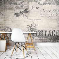 Флизелиновые фото обои ретро 312x219 см Винтажный стиль старая бумага (12565VEXXL)+клей - вид 7 миниатюра