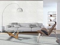 Флизелиновые фотообои в интерьере стиль лофт 460x300 см Белая кирпичная стена (12581V12) +клей