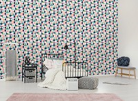 Флизелиновые фото обои абстракция на стену 254x184 см Геометрический Поп-Арт Ретро (12583V4)+клей