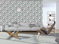 Флизелиновые фотообои на стену 368x254 см Абстракция Поп-Арт Ретро (12583V8) +клей