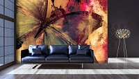 Природа флизелиновые фотообои Большая бабочка (12586V)+клей