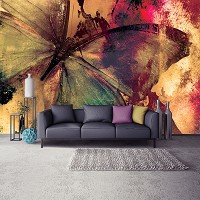 Природа флизелиновые фотообои Большая бабочка (12586V)+клей - вид 6 миниатюра