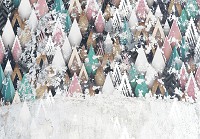 Флізелінові фотошпалери абстракції 312x219 см геометричні трикутники на бетон (12597VEXXL) +клей - вид 1 мініатюра