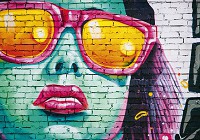 Флізелінові фото шпалери 416x254 см Молодіжний графіті на цегляну стіну (12603VEXXXL)+клей - вид 1 мініатюра