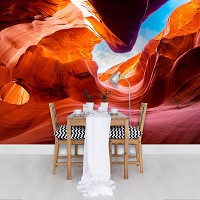 Флізелінові фотошпалери 3D Абстракція Печера Скелі Природа Каньйон в Арізоні (12662V)+клей - вид 8 мініатюра